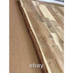Unfinished Solid Acacia 8 Ft. L X 25.5 In. D X 2 In. T, Butcher Block Countertop