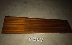 VTG Mid Century Wood Slat Bench Table Top Yugoslavia 71x17x1.5 Butcher Block