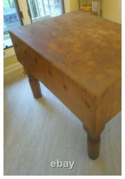 Vintage, Authentic, 1930's Era Butcher Block Antique