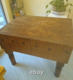 Vintage, Authentic, 1930's Era Butcher Block Antique