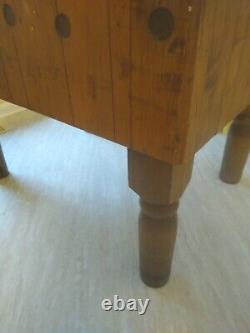 Vintage, Authentic, 1930's Era Butcher Block Antique