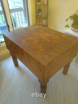 Vintage, Authentic, 1930's Era Butcher Block Antique