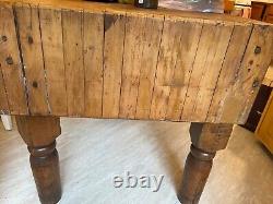 Vintage, Authentic, 1930's Era Butcher Block Antique