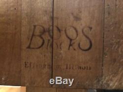 Vintage Boos Wood Butcher Block Table