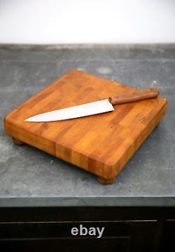 Vintage Butcher Block Cutting Board wood Countertop Antique Kitchen tool utensil