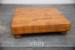 Vintage Butcher Block Cutting Board wood Countertop Antique Kitchen tool utensil