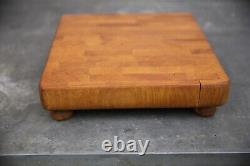 Vintage Butcher Block Cutting Board wood Countertop Antique Kitchen tool utensil