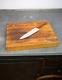 Vintage Butcher Block Cutting Board Wood Counter Kitchen Island Tool Utensil