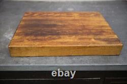 Vintage Butcher Block Cutting Board wood counter kitchen island tool utensil