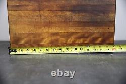 Vintage Butcher Block Cutting Board wood counter kitchen island tool utensil