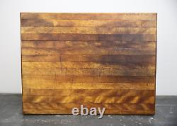 Vintage Butcher Block wood Cutting Board Countertop Antique Counter Kitchen tool