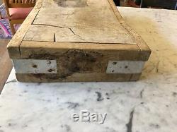 Vintage FRENCH BUTCHERs BLOCK, c. 1940s-50s, GIANT