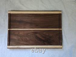 Vintage Hardwood Butcher Block Cutting/Chopping Board withFeet 11.5x13.25x1.5H