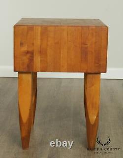 Vintage High Quality 24 Inch Maple Butcher Block Table