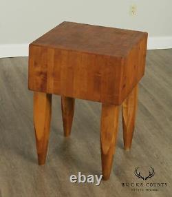 Vintage High Quality 24 Inch Maple Butcher Block Table