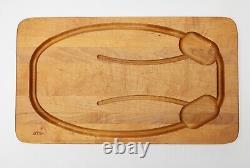 Vintage J K Adams 12x21 Dorset, Vermont Wood Butcher Block Cutting Carving Board