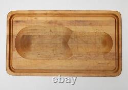 Vintage J K Adams 12x21 Dorset, Vermont Wood Butcher Block Cutting Carving Board