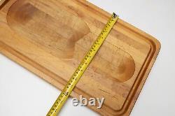 Vintage J K Adams 12x21 Dorset, Vermont Wood Butcher Block Cutting Carving Board