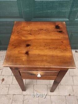 Vintage Kitchen Storage Table Butcher Block Utility Drawer Island Shaker Country