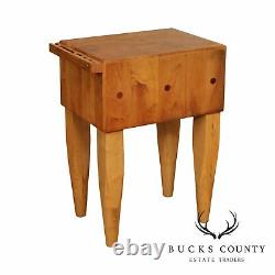 Vintage Maple Butcher Block Table
