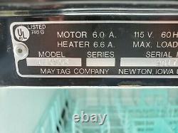 Vintage Maytag Jet-Clean LWC504 Portable Dishwasher Real Wood Butcher Block Top