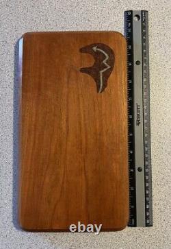 Vintage Native Handmade Cherry Wood Solid Cutting Board/butcher block USA