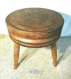 Vintage Round Table / Butcher Block, General / Country Store