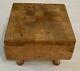 Vintage Small Butcher Block Footed Cutting Board Primitive