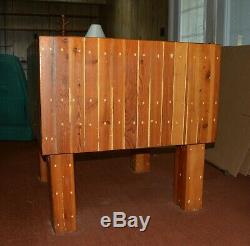 Vintage Solid Wood Heavy-Duty Butcher Block, Table or Kitchen Island