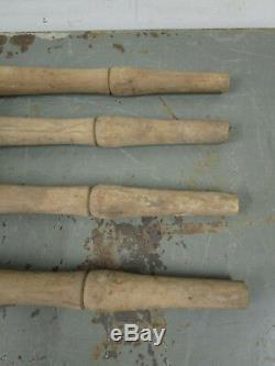 Vintage set of 4 solid wood butcher block table legs