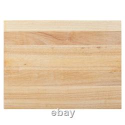 WOOD CUTTING BOARD Commercial Restaurant Solid Rigid Butcher Block Multiple Size