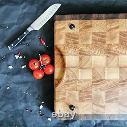 Walnut Cherry End Grain Butcher Block Cutting Board Large Kitchen Chopping Board