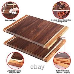 Walnut Cutting Board, Wooden Butcher Block, Meat Chopping Board for Kitchen