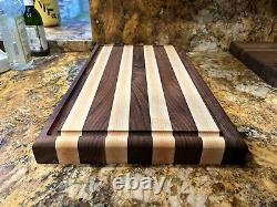 Walnut and Maple cutting board/butcher Block. All handmade, 12 x 20 x 1.5