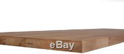 Wood Butcher Block Counter Top Customizable 100% Hardwood Birch 50 x 25 x 1.5