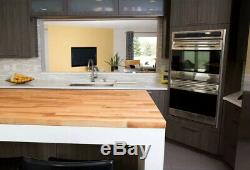 Wood Butcher Block Kitchen Counter Top Cutting Board Unfinished Birch Wood New