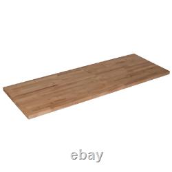Wood Butcher Block Kitchen Countertop 50 x 25 x 1.5 Cutting Board Unfinished New