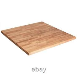 Wood Butcher Block Kitchen Countertop 98 x 25 x 1.5 Cutting Board Unfinished