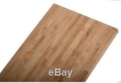 Wood Butcher Block Kitchen Countertop Unfinished Birch Cutting Board 98 x 25 in