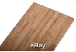 Wood Butcher Block Kitchen Countertop Unfinished Birch Cutting Board 98inx25x1.5