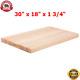 Wood Commercial Restaurant Solid Cutting Board Butcher Block 30 X 18 X 1 3/4