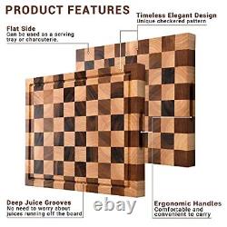 Wood Cutting Board Extra Large Butcher Block, Chopping Board with Juice Groove