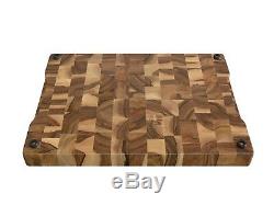 Wood, Handmade, Cutting Board End Grain with Feet, Butcher Block, Chopping Board