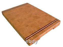 Wooden, Handmade, Cutting Board End Grain with Feet, Butcher Block, Cheese Board