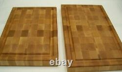 XL Hard Maple End Grain Cutting Board-Butcher Block With Juice Groove 2 Sizes