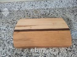 5 Planche de découpe en bois de boucher faite main avec poignées