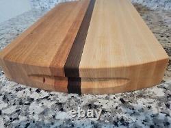 5 Planche de découpe en bois de boucher faite main avec poignées