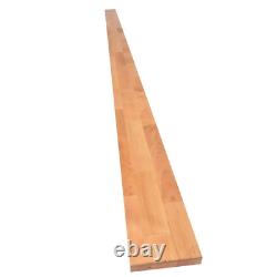 8 pieds de longueur x 4 pouces de profondeur Planche à découper en bois massif de bouleau non fini avec dosseret de comptoir