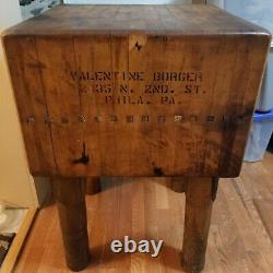 Antique Butcher Block De Philadelphie Boutique Plus De 100 Ans