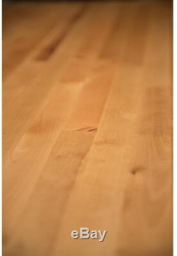 Bois Butcher Block Cuisine Table Planche À Découper De Comptoir 25 X 74 X 1,5 Pouces